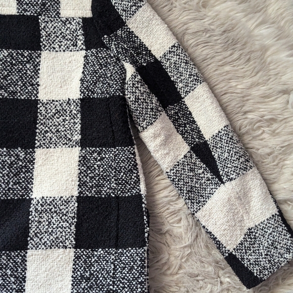 Forever 21 Boucle Check Plaid Toggle Coat - Picture 15 of 16